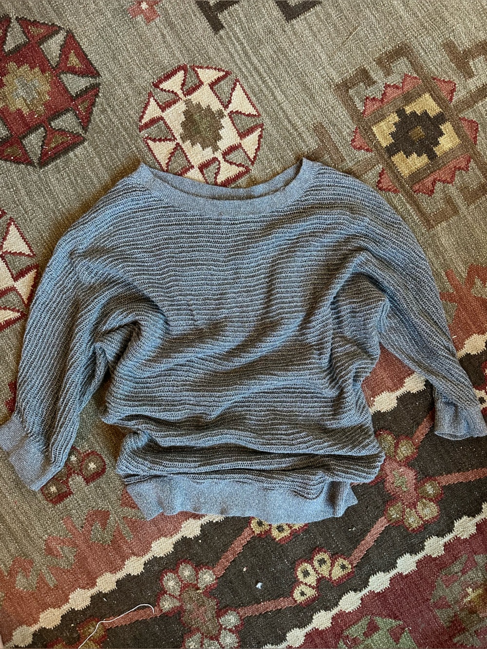 Express Metallic Silver Off Shoulder Slouchy Sweater